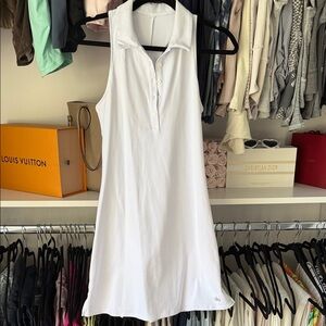Alo White Sleeveless Tennis Dress